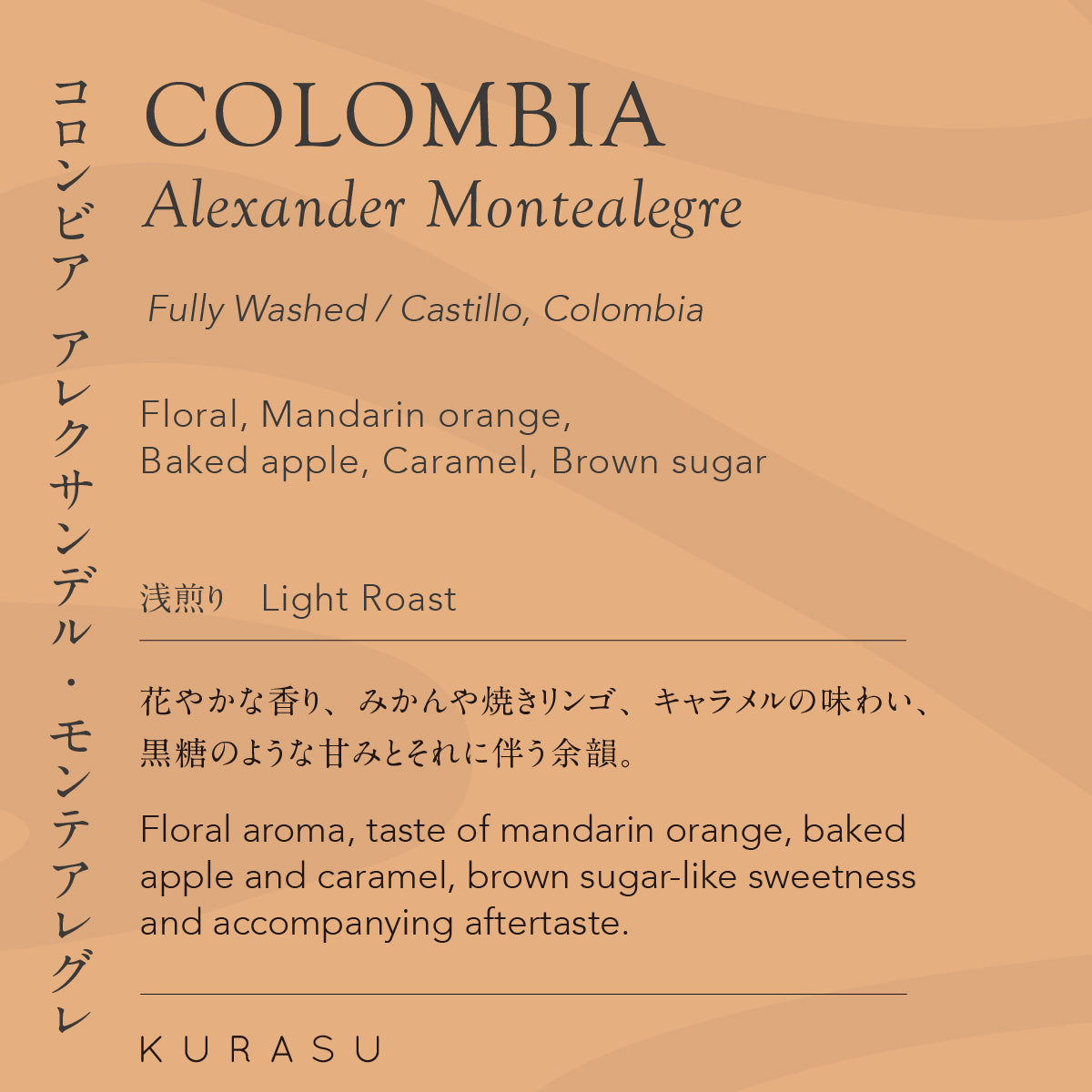Colombia Alexander Montealegre[Light roast]