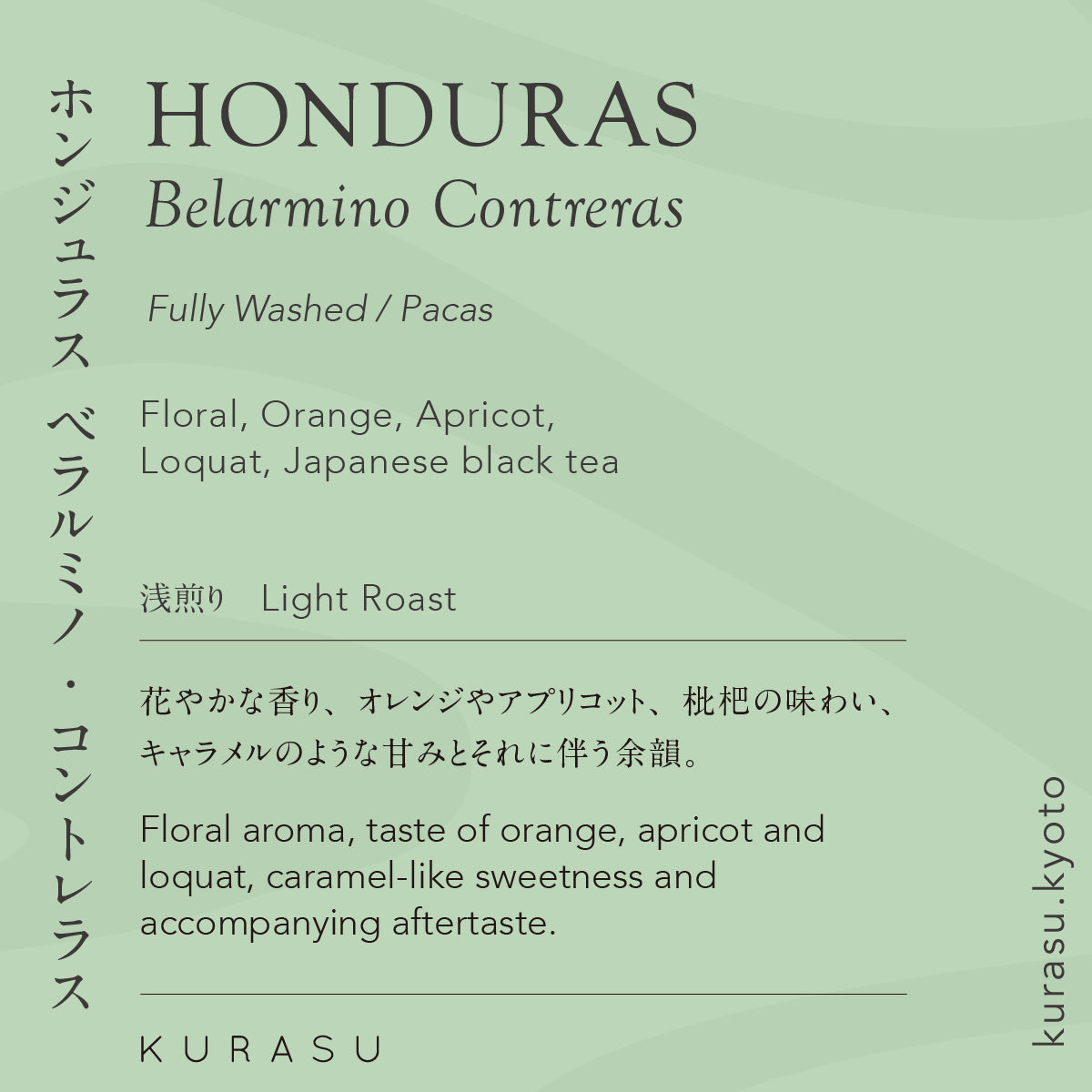 Honduras Belarmino Contreras [Light roast]