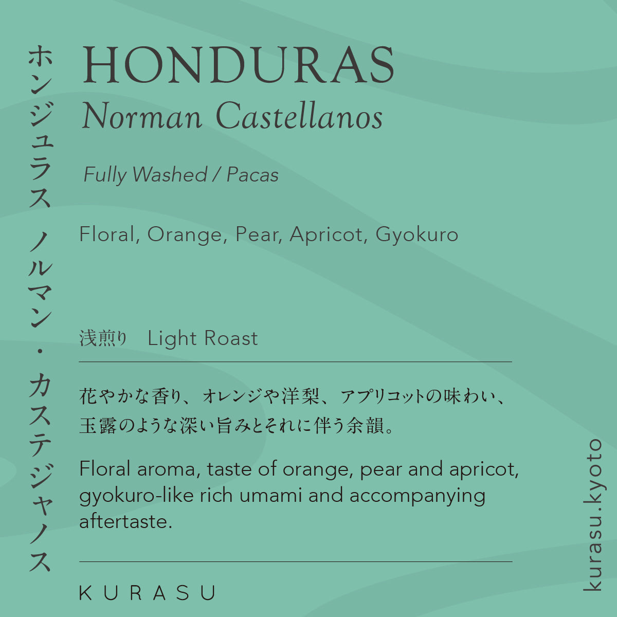 Honduras Norman Castellanos [Light Roast]